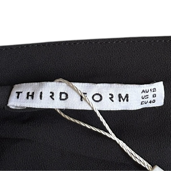 Third Form Crush Bias One Shoulder Midi Dress Black Designer US 8 AU 12 NWT - Picture 8 of 10